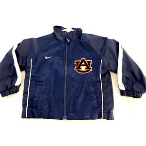 Nike Auburn Tigers Full Zip Slick Jacket Size 24 Months Navy Blue INFANT TODDLER
